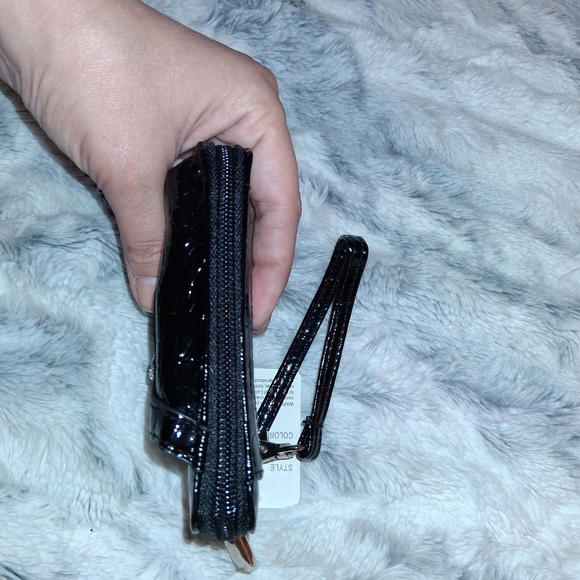 Candie's Black Croc-Embossed Wristlet - Picture 6 of 11
